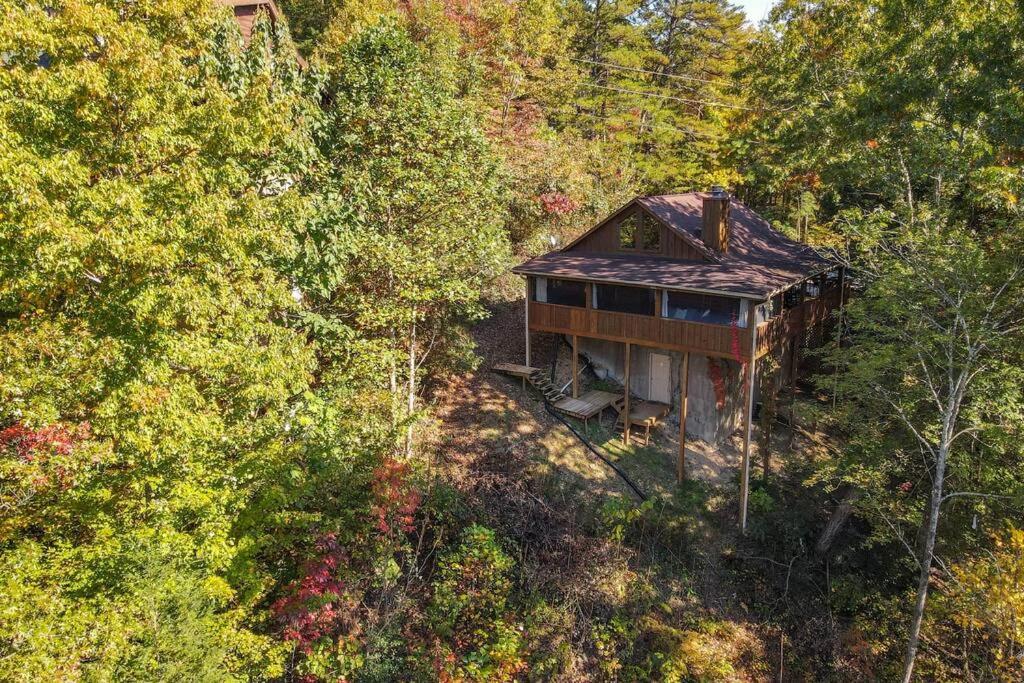 Nice View Fireplace, Hot Tub, Porch Bed, Private Sevierville Kültér fotó