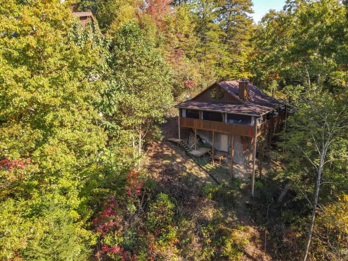 Nice View Fireplace, Hot Tub, Porch Bed, Private Sevierville Kültér fotó